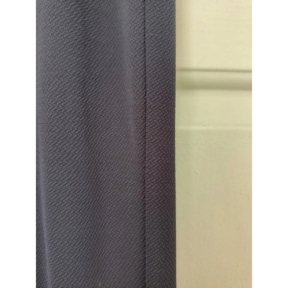 BRIGGS Pull On Elastic Waist Navy Blue Textured Comfort Pants Women's Size M - Picture 8 of 11